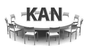 le graphique: la table, le logo KAN