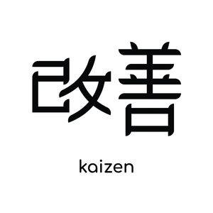 Japanese characters for kaizen