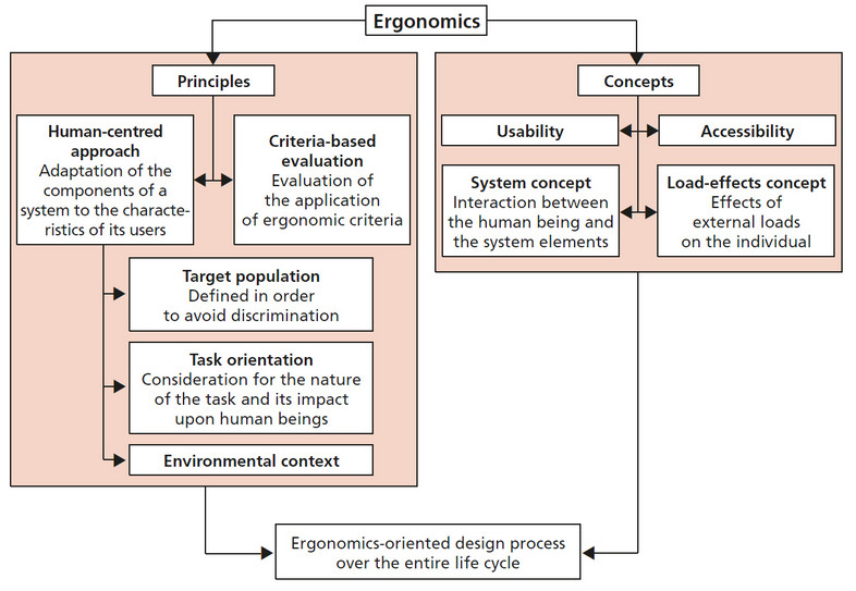 organisation chart: ergonomics EN ISO 26800