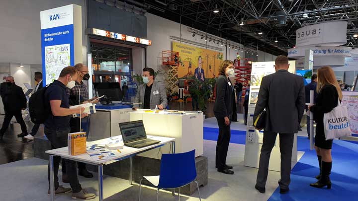 Messestand der KAN auf der A+A 2021