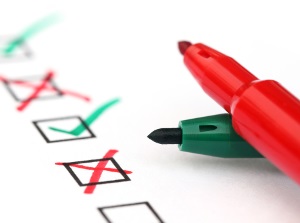 Picture of a checklist