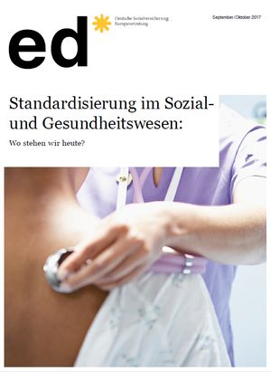 Titelseite Informationsbroschüre zur Standardisierung im Sozial- und Gesundheitswesen