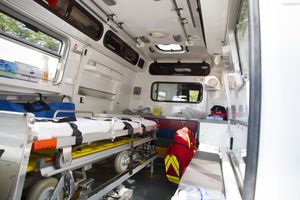 Interior of an ambulance