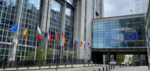 Außenansicht des Europäischen Parlaments in Brüssel
