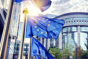 Außenansicht des Europäisches Parlaments in Brüssel