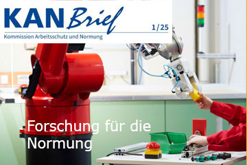 Titelblatt des KANBriefs 1-25. Klick öffnet die Seite KANBrief 1/25: Forschung für die Normung