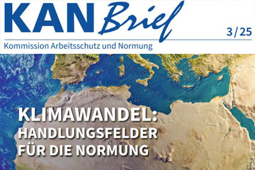 Satelitenbild zeigt Blick auf Europa und Nordafrika als Ankündigung des neuen KANBriefs. Klick öffnet die Seite KANBrief 3/25: Klimawandel: Handlungsfelder für die Normung