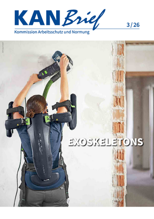 Cover KANBrief 3/26, Lead topic Exoskeletons