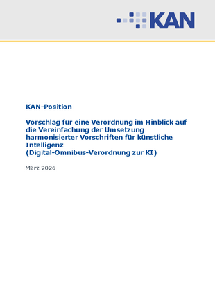 Cover KAN-Stellungnahme Digital Omnibus zu KI