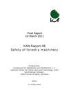 KAN Study "Safety of forestry machinery", 03/2011 (PDF)