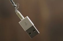 USB plug with defective cable