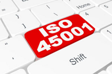 Tastatur mit Hinweis auf ISO 45001