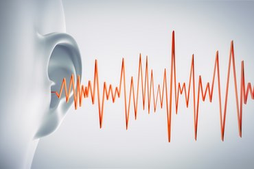 Illustration der Schallwellen, die das Ohr einer Person erreichen. Click opens the page ISO 1999 acoustic standard: revised version containing errors is averted