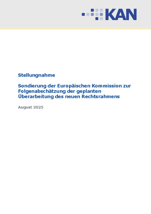 Cover KAN-Stellungnahme NLF