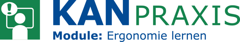 Öffnet die externe Seite KAN-Praxis Module: Ergonomie lernen in einem neuen Fenster"