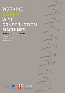 Front page of Publication "Working safer with construction machines"