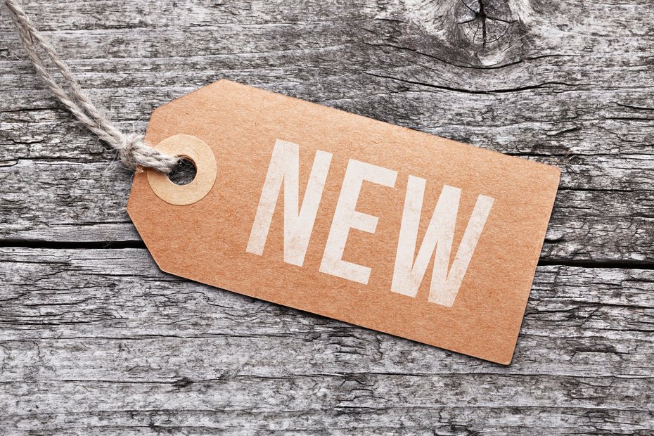 Label mit dem Text "New"